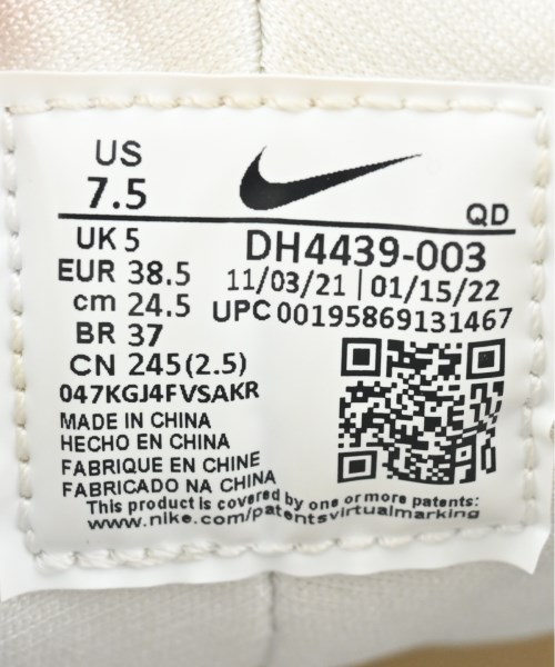 NIKE（ナイキ）スニーカー 白 サイズ:24.5cm レディース/2200627869020