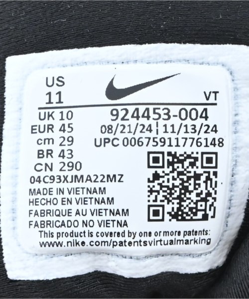 NIKE（ナイキ）スニーカー 黒 サイズ:29cm メンズ/2200640439125