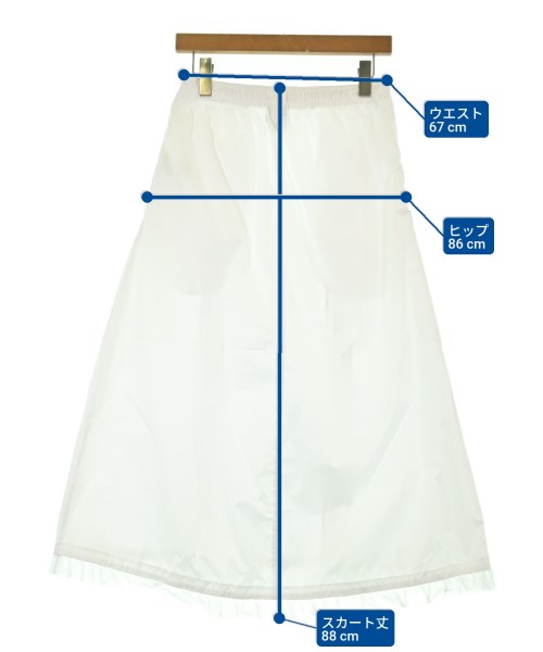 NIKE（ナイキ）ひざ丈スカート 白 サイズ:XS レディース/2200641453038