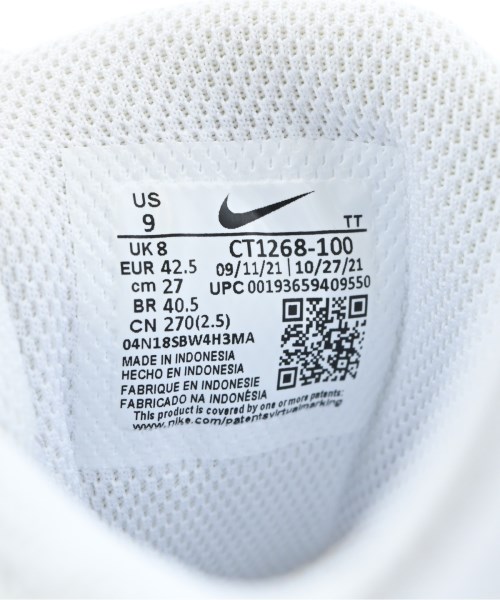 NIKE（ナイキ）スニーカー 白 サイズ:27cm メンズ/2200632280643