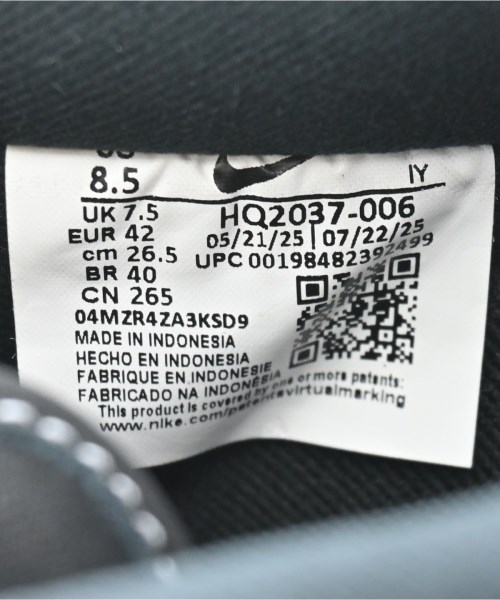 NIKE（ナイキ）スニーカー 黒 サイズ:26.5cm メンズ/2200642054012