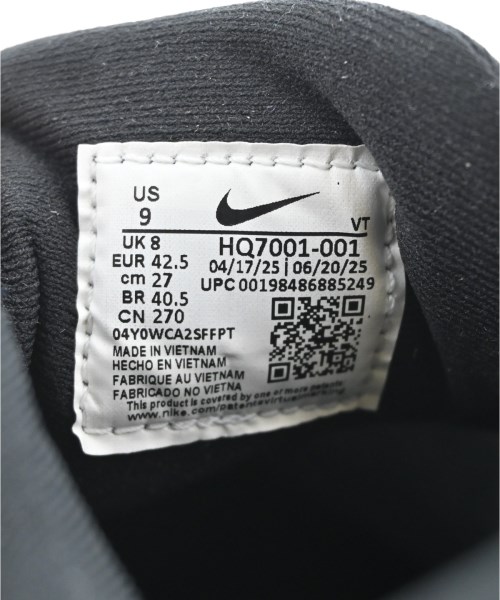 NIKE（ナイキ）スニーカー 黒 サイズ:27cm メンズ/2200637294041