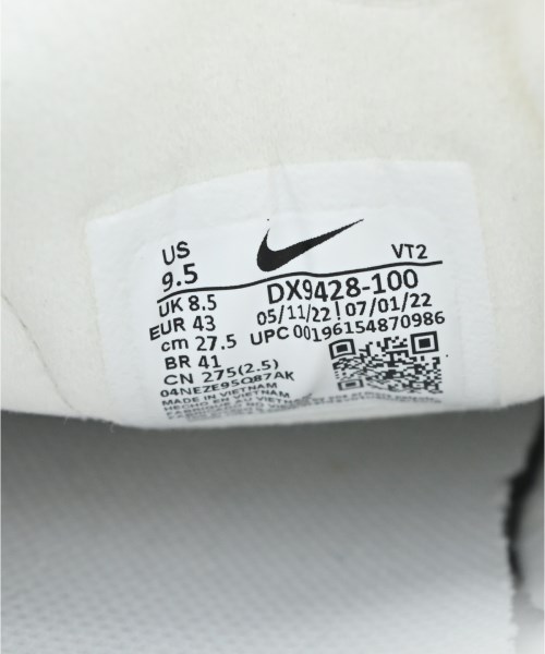 NIKE（ナイキ）スニーカー 白 サイズ:27.5cm メンズ/2200630037157