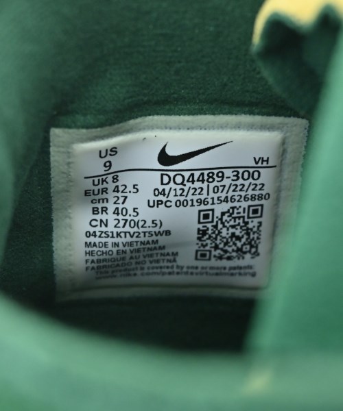 NIKE（ナイキ）スニーカー 緑 サイズ:27cm メンズ/2200642378095