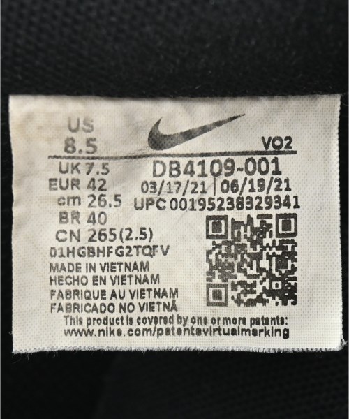 NIKE（ナイキ）スニーカー 黒 サイズ:26.5cm メンズ/2200643713062