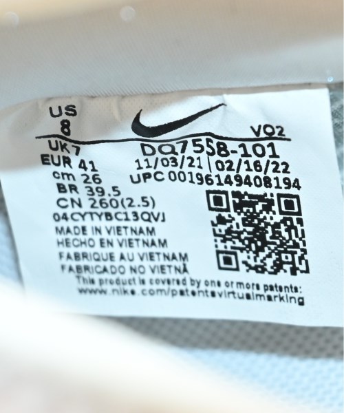 NIKE（ナイキ）スニーカー 白 サイズ:26cm メンズ/2200643934047