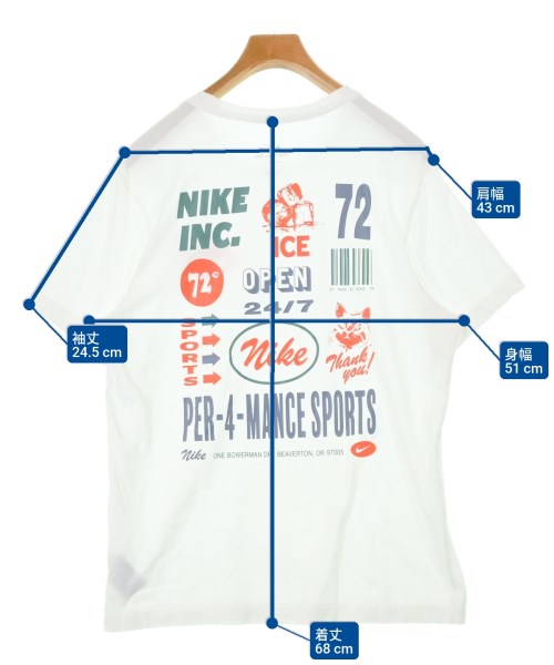 NIKE（ナイキ）Tシャツ・カットソー 白 サイズ:L メンズ/2200618131075
