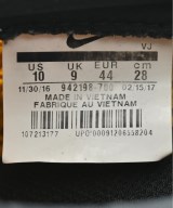 NIKE（ナイキ）スニーカー 黄 サイズ:28cm メンズ/2200623302118