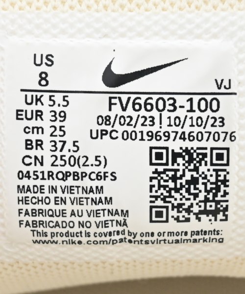 NIKE（ナイキ）スニーカー 白 サイズ:25cm レディース/2200623720066