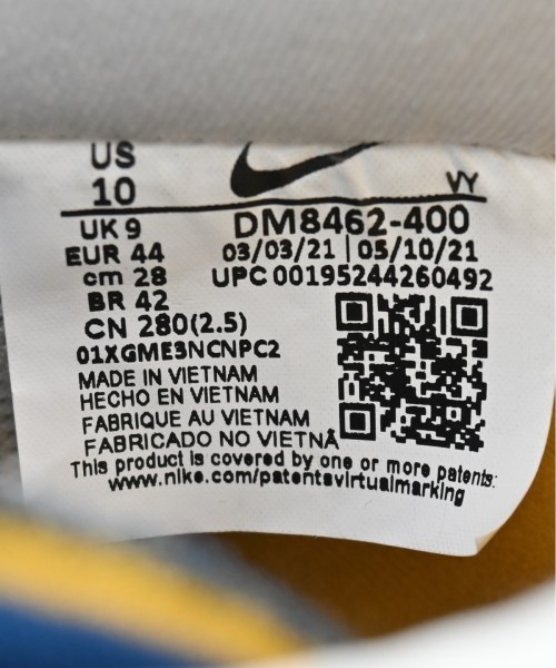 NIKE（ナイキ）スニーカー 青 サイズ:28cm メンズ/2200624101017