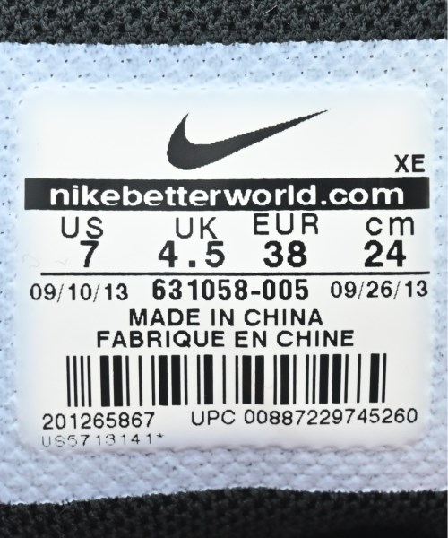 NIKE（ナイキ）スニーカー 黒 サイズ:24cm レディース/2200615822099