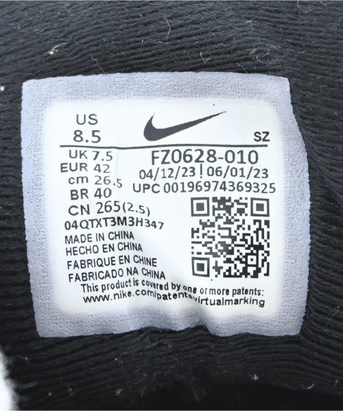 NIKE（ナイキ）スニーカー 黒 サイズ:25.5cm メンズ/2200628450036