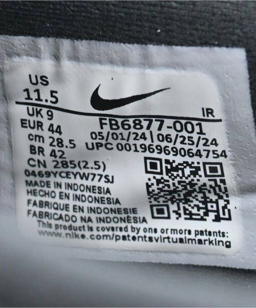 NIKE（ナイキ）スニーカー 黒 サイズ:28.5cm メンズ/2200629786035