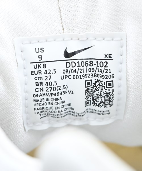 NIKE（ナイキ）スニーカー 白 サイズ:27cm メンズ/2200630433027