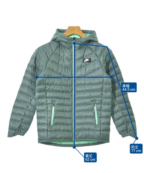 NIKE（ナイキ）ダウンジャケット/ダウンベスト 緑 サイズ:M レディース/2200632801022