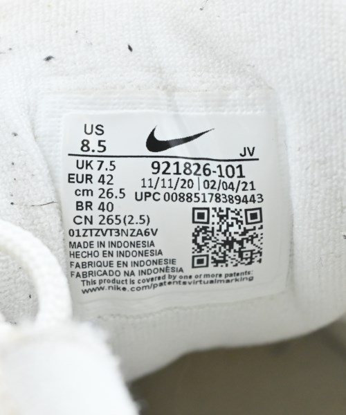 NIKE（ナイキ）スニーカー 白 サイズ:26.5cm メンズ/2200621121285
