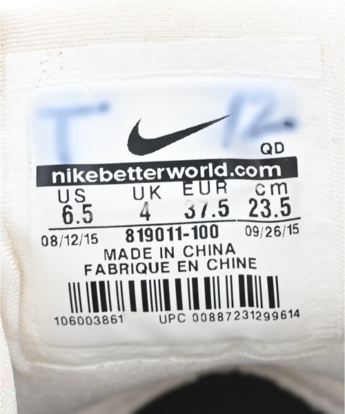 NIKE（ナイキ）スニーカー 白 サイズ:23.5cm レディース/2200612235069