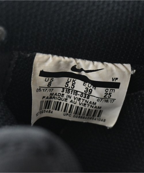NIKE（ナイキ）スニーカー 黒 サイズ:25cm メンズ/2200613191029
