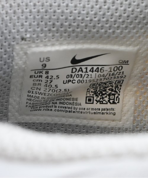 NIKE（ナイキ）スニーカー 白 サイズ:27cm メンズ/2200613226196