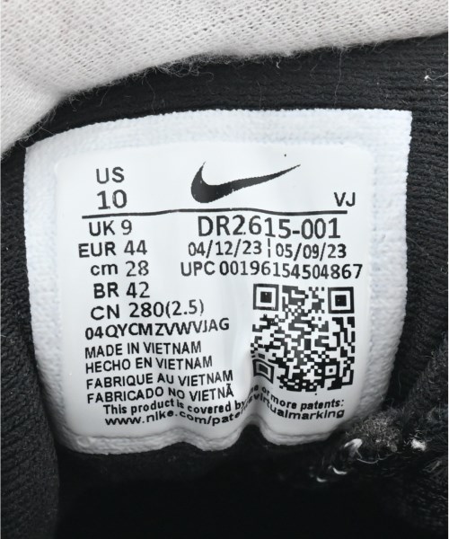 NIKE（ナイキ）スニーカー 黒 サイズ:28cm メンズ/2200615584232