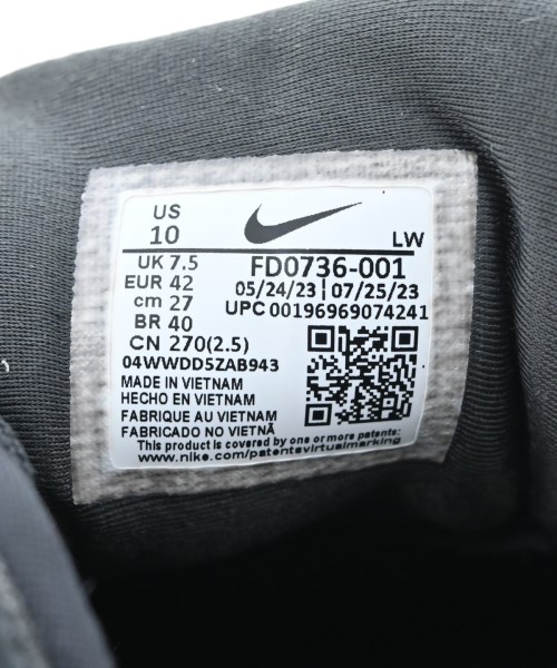 NIKE（ナイキ）スニーカー 黒 サイズ:27cm メンズ/2200616293065