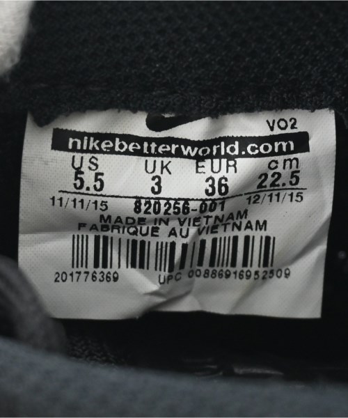 NIKE（ナイキ）スニーカー 黒 サイズ:22.5cm レディース/2200614603125