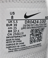 NIKE（ナイキ）スニーカー 白 サイズ:25cm メンズ/2200619351144