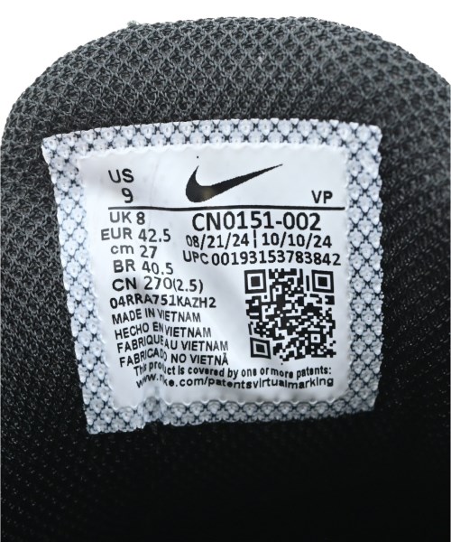 NIKE（ナイキ）スニーカー 黒 サイズ:27cm メンズ/2200619878078