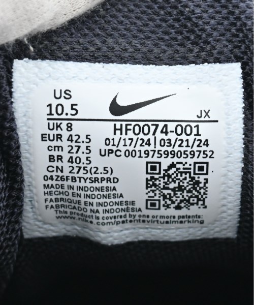 NIKE（ナイキ）スニーカー 黒 サイズ:27.5cm メンズ/2200620768016