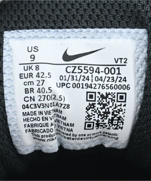 NIKE（ナイキ）スニーカー 黒 サイズ:27cm メンズ/2200620768047