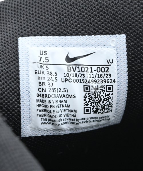 NIKE（ナイキ）スニーカー 黒 サイズ:24.5cm レディース/2200582955288