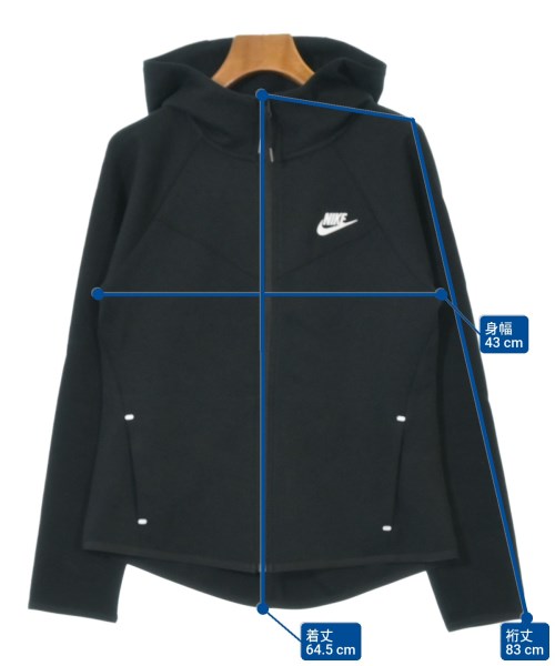 NIKE（ナイキ）パーカー 黒 サイズ:M レディース/2200599599116
