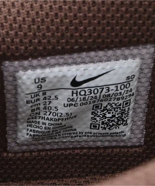 NIKE（ナイキ）スニーカー ベージュ サイズ:27cm メンズ/2200608990064