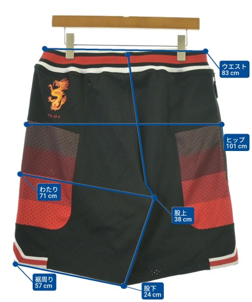 CLOT（クロット）ショートパンツ 黒 サイズ:XL メンズ/2200679699125