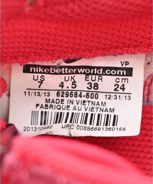 NIKE（ナイキ）スニーカー 赤 サイズ:24cm レディース/2200681516137
