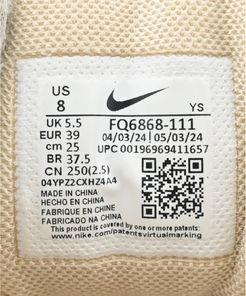 NIKE（ナイキ）スニーカー 白 サイズ:25cm レディース/2200690478020