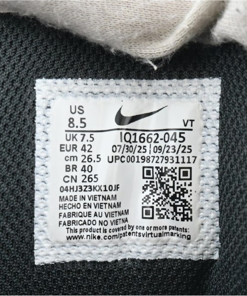 NIKE（ナイキ）スニーカー 黒 サイズ:26.5cm メンズ/2200696067013