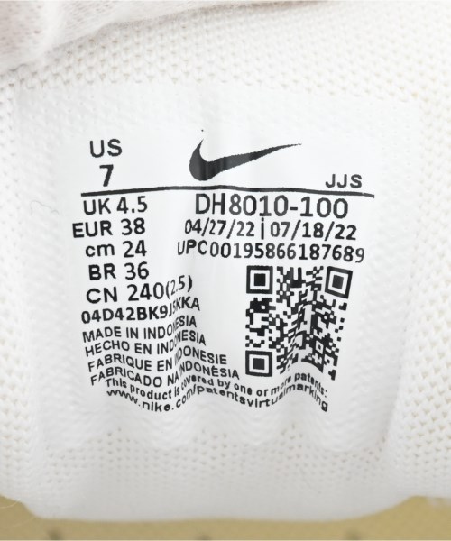 NIKE（ナイキ）スニーカー 白 サイズ:24cm レディース/2200698441064