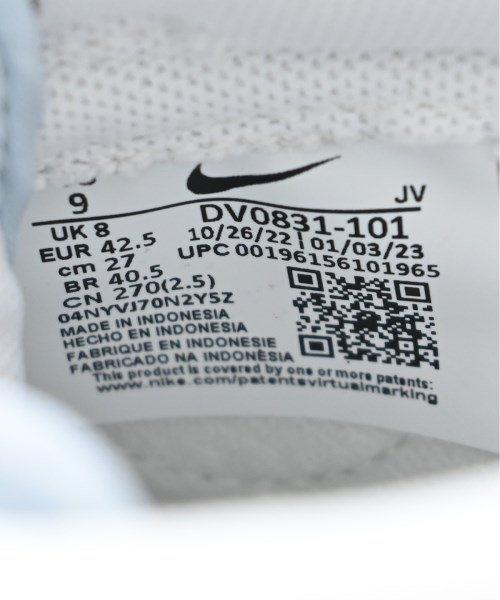 NIKE（ナイキ）スニーカー 白 サイズ:27cm メンズ/2200697696038