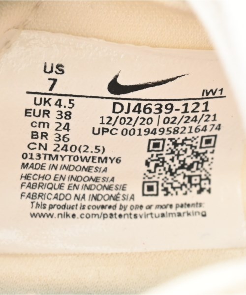 NIKE（ナイキ）スニーカー 白 サイズ:24cm レディース/2200699515047
