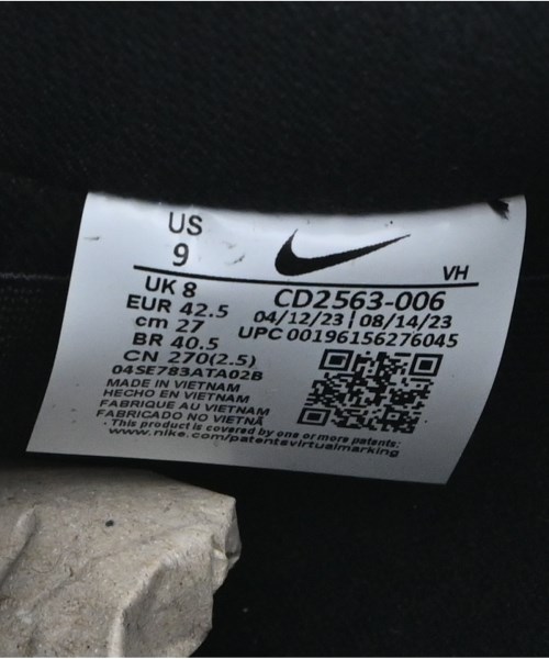 NIKE（ナイキ）スニーカー 黒 サイズ:27cm メンズ/2200646993454