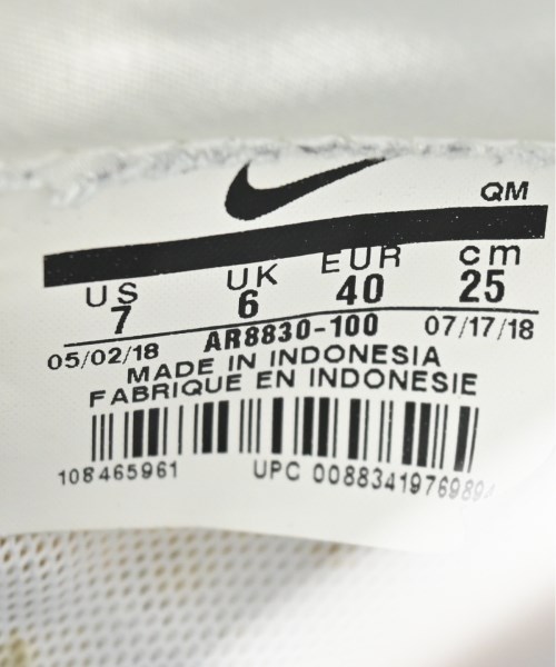 NIKE（ナイキ）スニーカー 白 サイズ:25cm レディース/2200653720029