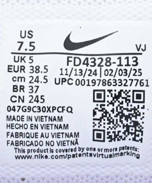 NIKE（ナイキ）スニーカー 紫 サイズ:24.5cm レディース/2200648814269