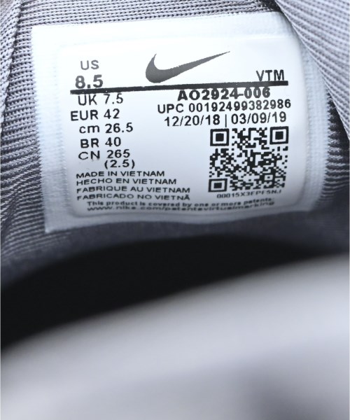 NIKE（ナイキ）スニーカー グレー サイズ:26.5cm メンズ/2200662388012