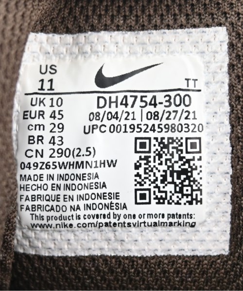 NIKE（ナイキ）スニーカー 黒 サイズ:29cm メンズ/2200711328020