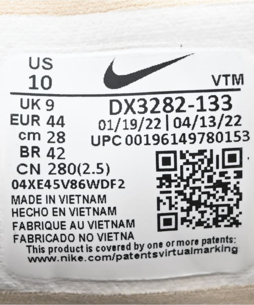 NIKE（ナイキ）スニーカー 紫 サイズ:28cm メンズ/2200709258667