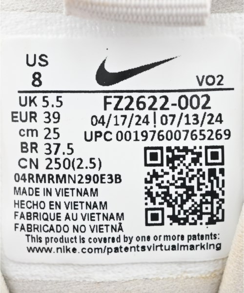 NIKE（ナイキ）スニーカー グレー サイズ:25cm レディース/2200712883023