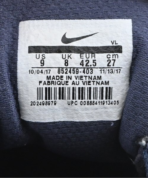 NIKE（ナイキ）スニーカー 紺 サイズ:27cm メンズ/2200710213044