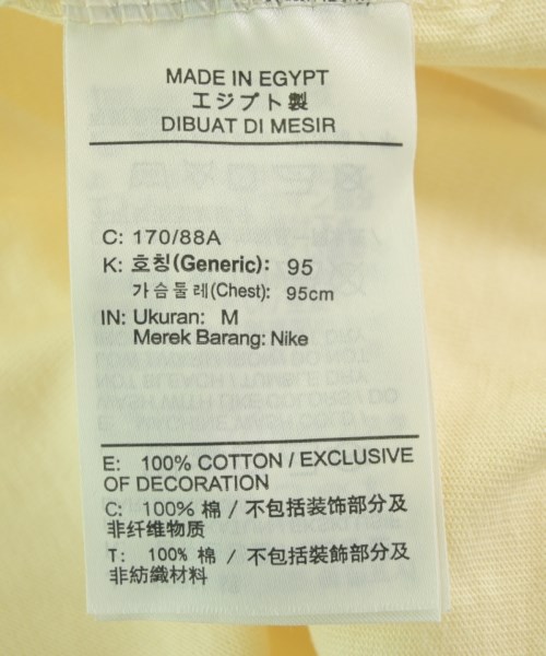 NIKE（ナイキ）Tシャツ・カットソー 黄 サイズ:M メンズ/2200714711089