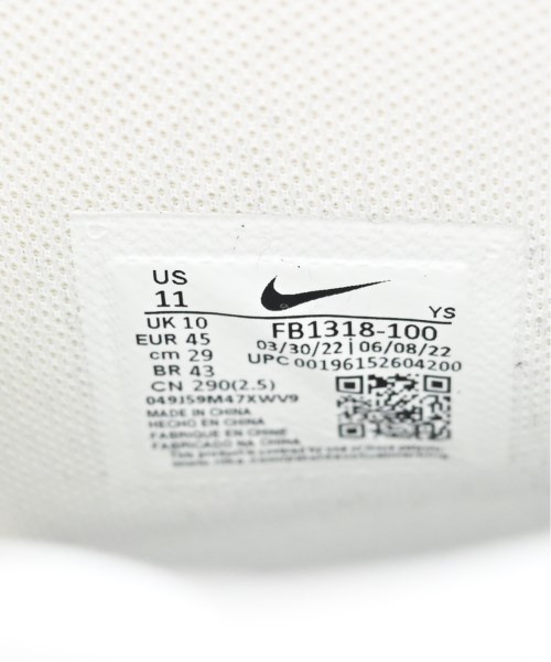 NIKE（ナイキ）スニーカー 白 サイズ:29cm メンズ/2200715067062